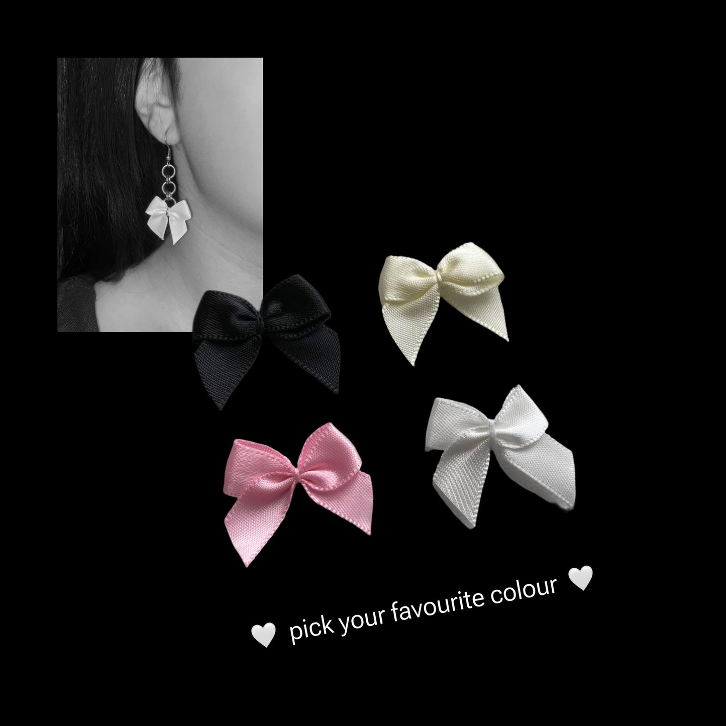 coquette chain earrings