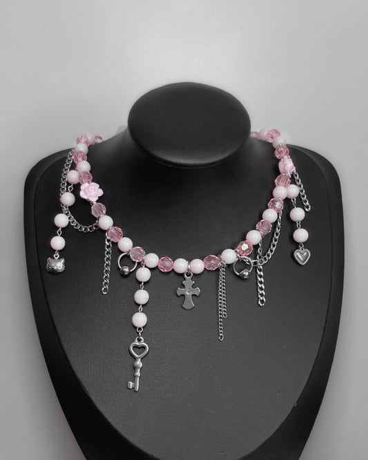 pink chaos necklace *005*