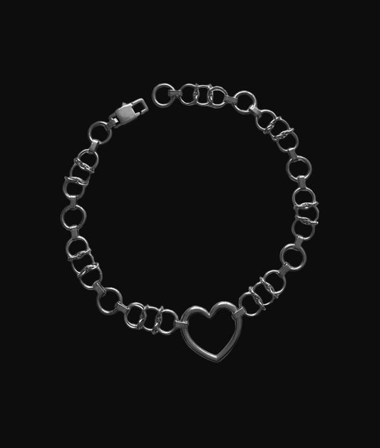„hollow heart“ necklace V2