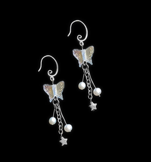 ethereal butterfly earrings