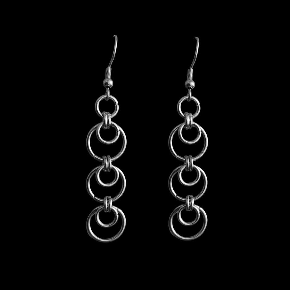 triple circle earrings